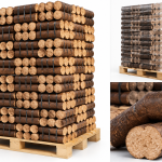 WOODSTOCK briquetes de madeira prensada – palete com 8 × 84 briquetes – elevado poder calorífico