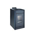 SCHENGER HP07 salamandra a pellets preta 8 kW A++ totalmente automática Wi-Fi + ECO + TIMER