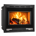 Aduro 5.1 salamandra a lenha em aço preta 7 kW com controlo automático