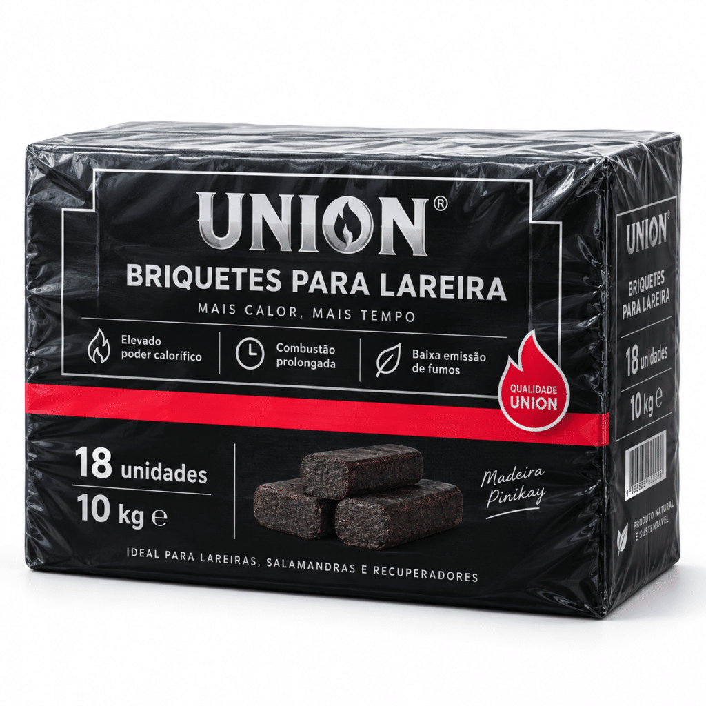 Combustível misto: briquetes Pinikay de carvalho + briquetes de lignite – 930 kg