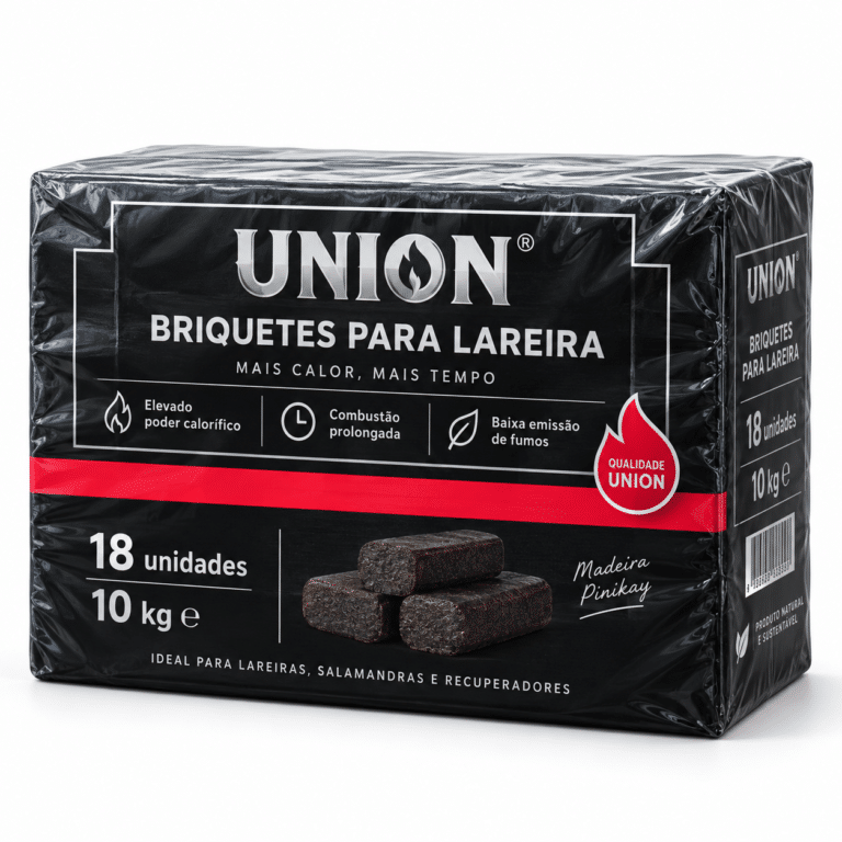 Combustível misto: briquetes Pinikay de carvalho + briquetes de lignite – 930 kg