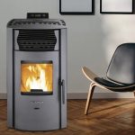 SCHENGER Salamandra a pellets HP51 preta 8,8 kW A+ totalmente automática Wi-Fi + ECO + TIMER