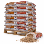 Ardenforest pellets de madeira – 70 sacos de 15 kg – palete 1.050 kg – madeira de coníferas e folhosas – DINplus