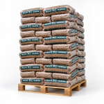 Valboval pellets de madeira – 65 sacos de 15 kg – palete 975 kg – 100 % madeira de coníferas – DINplus