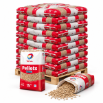 TotalEnergies Premium pellets de madeira – 66 sacos de 15 kg – palete 990 kg – DINplus