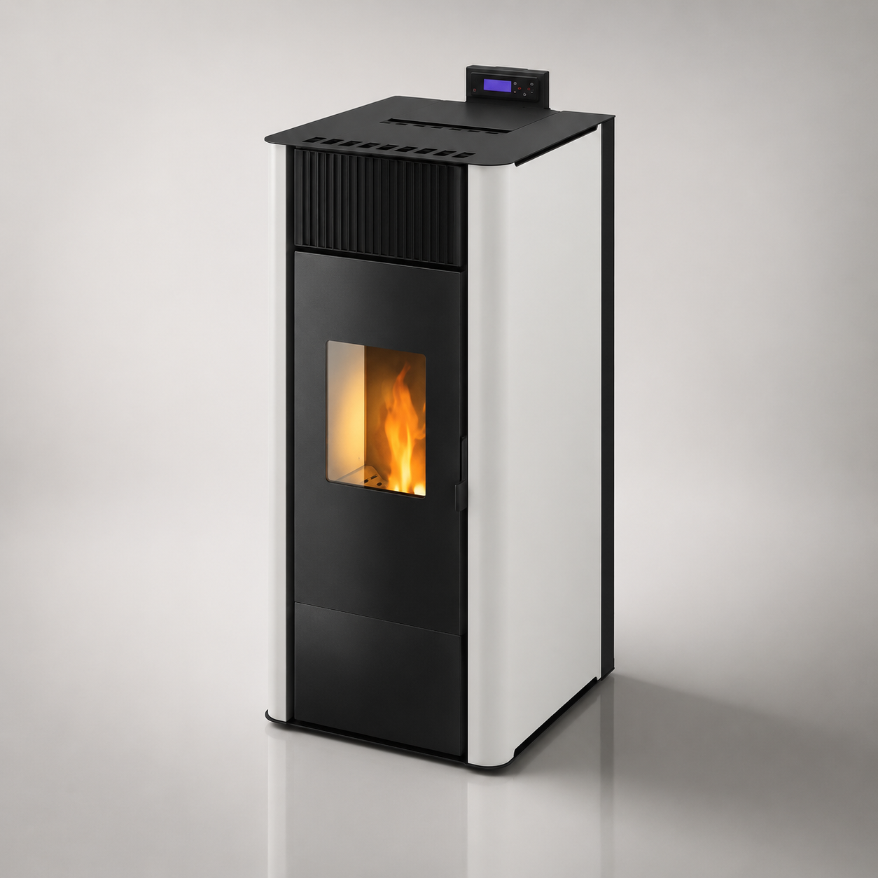 Freepoint Tesis salamandra hidro a pellets em aço branca 22,8 kW