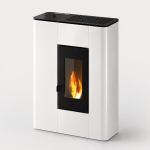 Freepoint Roxy salamandra a pellets em aço branca 7 kW