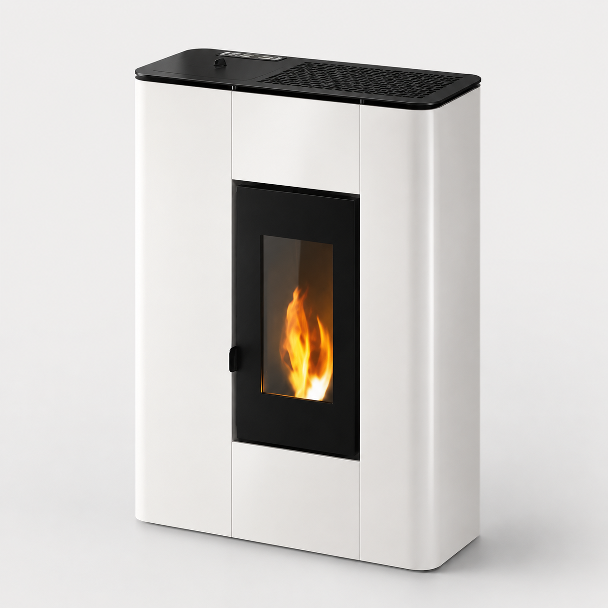 Freepoint Roxy salamandra a pellets em aço branca 7 kW