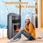 SCHENGER HP51-R salamandra a pellets preta 8,8 kW A+ totalmente automática Wi-Fi + ECO + TIMER