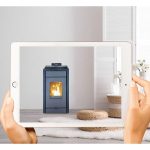 SCHENGER HP07 salamandra a pellets preta 8 kW A++ totalmente automática Wi-Fi + ECO + TIMER