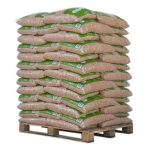 DIN Pellets pellets de madeira – 65 sacos de 15 kg – palete 975 kg – 100 % madeira de coníferas – DINplus