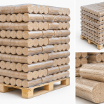 BIOENERGIE briquetes de madeira – palete 5 × 96 briquetes – elevado poder calorífico