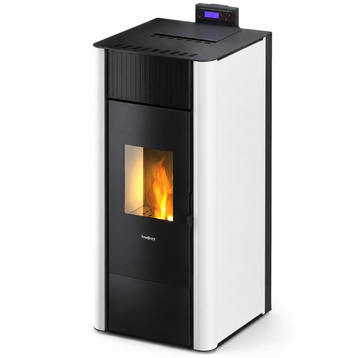 Freepoint Tesis salamandra hidro a pellets em aço branca 22,8 kW