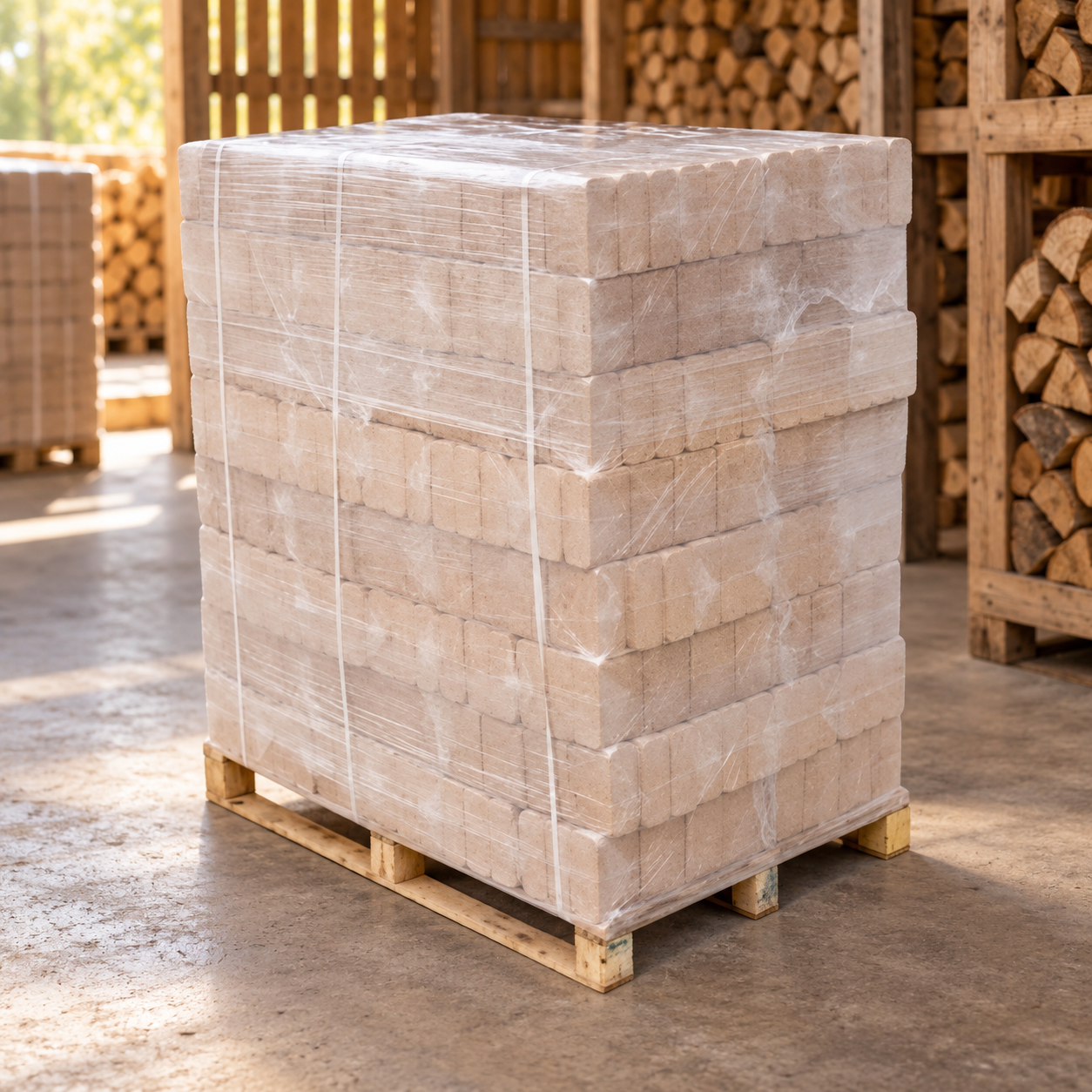 Kali briquetes de madeira – palete 960 kg – 100 % naturais
