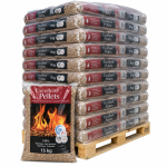 Pellet Excellent pellets de madeira – 65 sacos de 15 kg – palete 975 kg – 100 % madeira de coníferas – ENplus A1 & DINplus