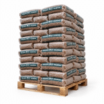 Valboval pellets de madeira – 65 sacos de 15 kg – palete 975 kg – 100 % madeira de coníferas – DINplus