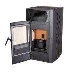 SCHENGER Salamandra a pellets HP51 preta 8,8 kW A+ totalmente automática Wi-Fi + ECO + TIMER