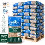 Butagaz pellets de madeira – 66 sacos de 15 kg – palete 990 kg