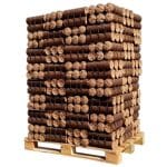 WOODSTOCK briquetes de madeira prensada – palete com 8 × 84 briquetes – elevado poder calorífico