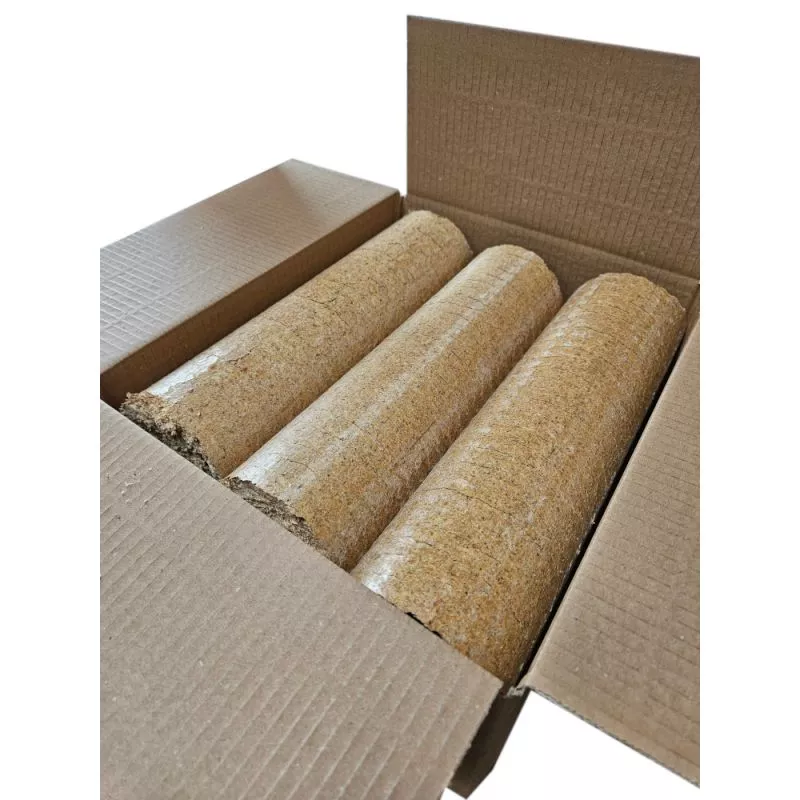 Briquetes diurnos – 5 briquetes naturais de madeira – 10 kg – elevado poder calorífico