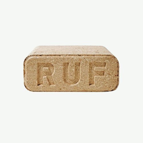 Briquetes de madeira RUF – madeira dura prensada – elevado poder calorífico e longa duração