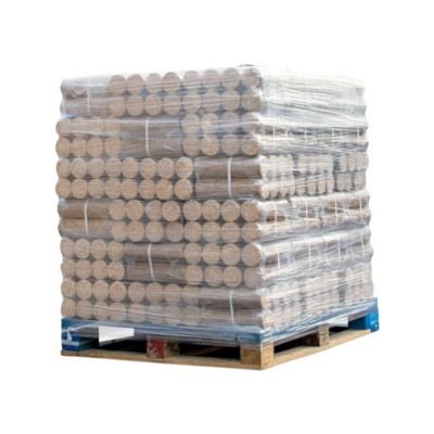 Le Bouscatier briquetes de madeira prensada – 1.000 kg – 66 embalagens de 8 briquetes