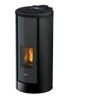 Freepoint Breeze salamandra a pellets em aço preta 9,1 kW com controlo automático