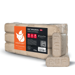 Heizfuxx RUF Original Red briquetes de madeira dura – 30 embalagens de 10 kg – palete 300 kg