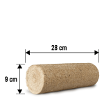 Heizfuxx Nestro XL Blue briquetes de madeira de coníferas 10 kg × 96 embalagens – palete 960 kg