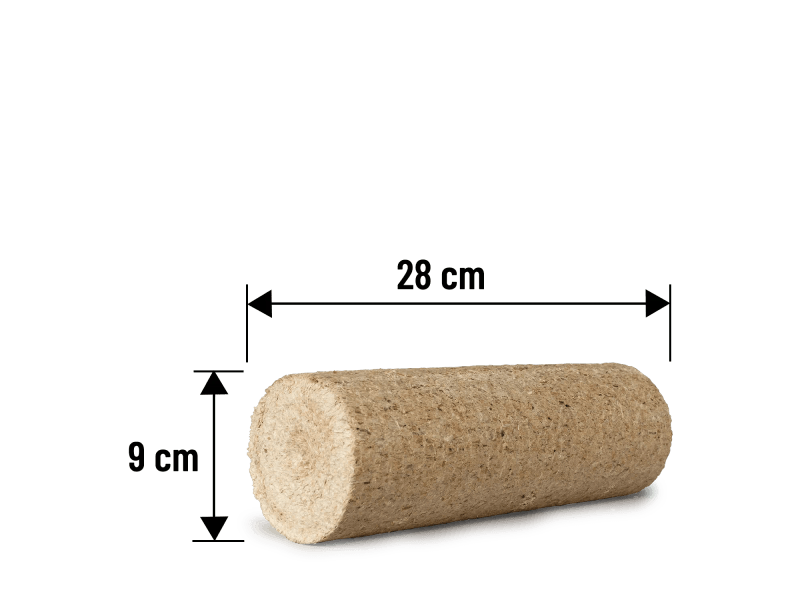 Heizfuxx Nestro XL Blue briquetes de madeira de coníferas 10 kg × 96 embalagens – palete 960 kg