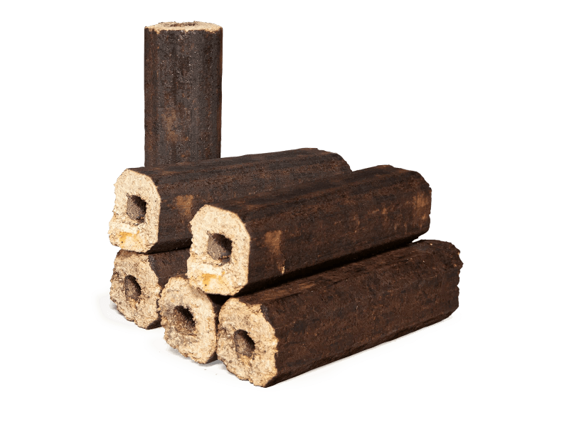 Heizfuxx PiniKay Octagon briquetes de madeira dura – 96 embalagens de 10 kg – palete 960 kg
