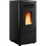 Firefix Ketty salamandra a pellets em aço preta 6,3 kW