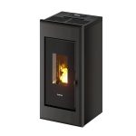 Freepoint One Airtight salamandra a pellets em aço antracite 7 kW