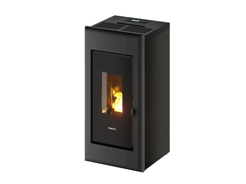 Freepoint One Airtight salamandra a pellets em aço antracite 7 kW
