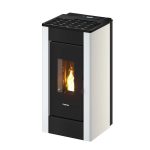 Freepoint Shar salamandra a pellets em aço branca 7 kW