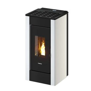 Freepoint Shar salamandra a pellets em aço branca 7 kW
