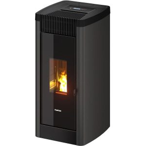 Freepoint STEE salamandra a pellets em aço antracite 8,5 kW