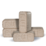 Heizfuxx RUF Original Red briquetes de madeira dura 10 kg × 96 embalagens – palete 960 kg