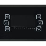 Justus Sia salamandra a pellets em aço preto-branco 8 kW com controlo automático