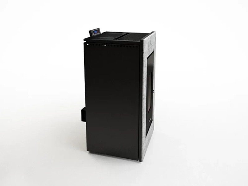 Freepoint Vega salamandra a pellets em pedra natural 10,5 kW com controlo automático