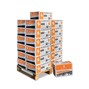 Heizfuxx Nestro M briquetes de faia/madeira dura em caixa – 2 caixas de 12 kg – 24 kg
