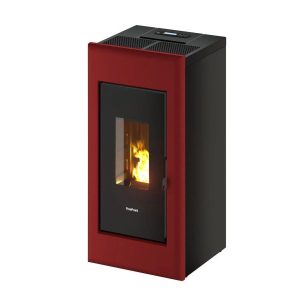 Freepoint One Airtight salamandra a pellets em aço Bordeaux 7 kW