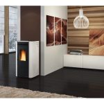 Firefix Ketty salamandra a pellets em aço preto-branco 6,3 kW