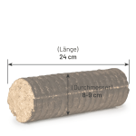 Heizfuxx Nestro M briquetes de faia/madeira dura em caixa – 2 caixas de 12 kg – 24 kg