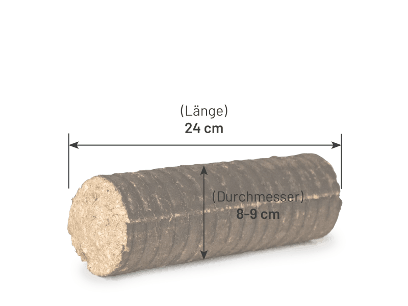 Heizfuxx Nestro M briquetes de faia/madeira dura em caixa – 2 caixas de 12 kg – 24 kg