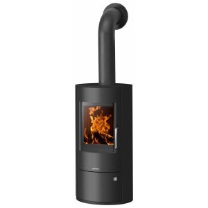Justus Austin 5 salamandra a lenha em aço preta 5 kW