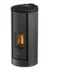 Freepoint Breeze salamandra a pellets em aço titânio 9,1 kW com controlo automático