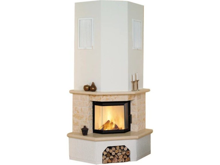 Hark Vermont kit de salamandra a lenha com revestimento em mármore bege 8 kW A+