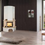 Hark Vermont kit de salamandra a lenha com revestimento em mármore bege 8 kW A+