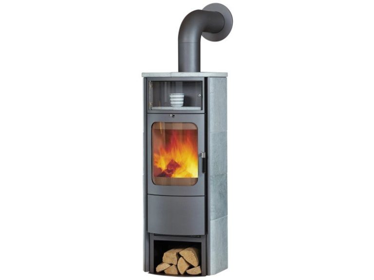 Hark Opera B grande salamandra a lenha em pedra natural 7 kW com controlo automático